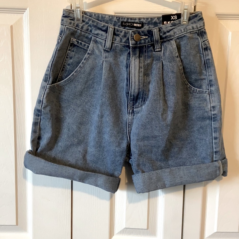 High Rise Mom Shorts